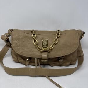 BVLGARI Cream Leather Shoulder/Crossbody Bag Vintage